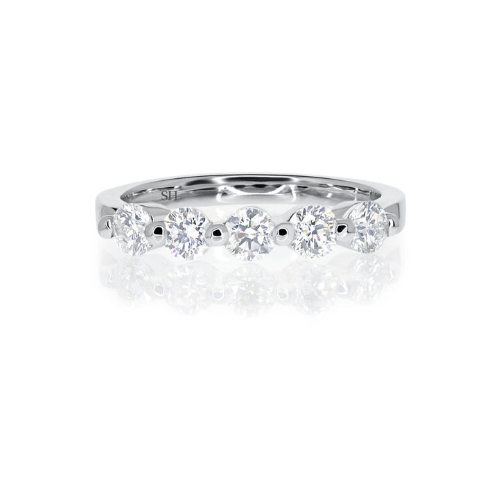 Women's floating diamond wedding band (3.3mm) - W0267