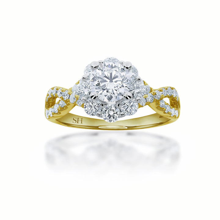 Halo cluster ring with crossover band - W0349