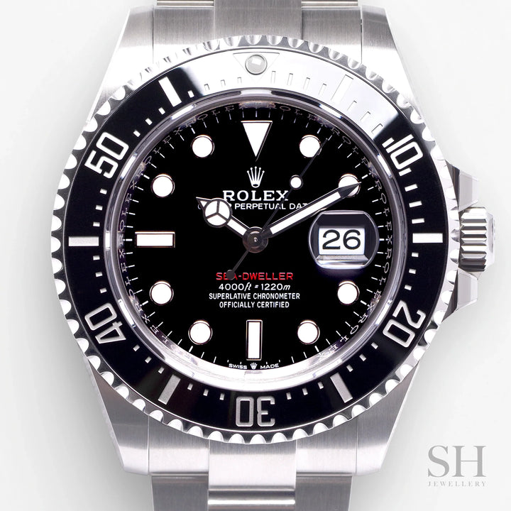 Rolex Sea-Dweller 43mm Steel Black Dial Button Markers 2024 Ref m126600-0002 (#753)