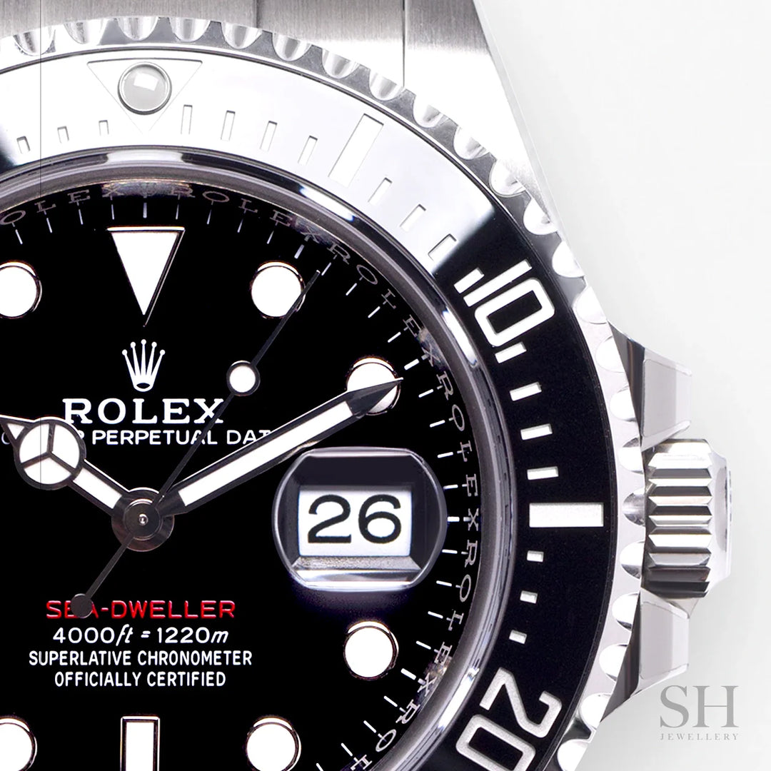 Rolex Sea-Dweller 43mm Steel Black Dial Button Markers 2024 Ref m126600-0002 (#753)