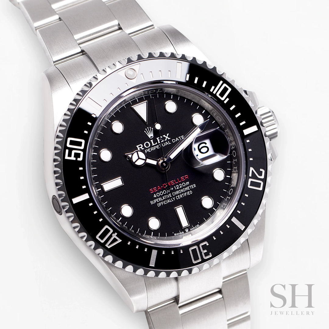 Rolex Sea-Dweller 43mm Steel Black Dial Button Markers 2024 Ref m126600-0002 (#753)