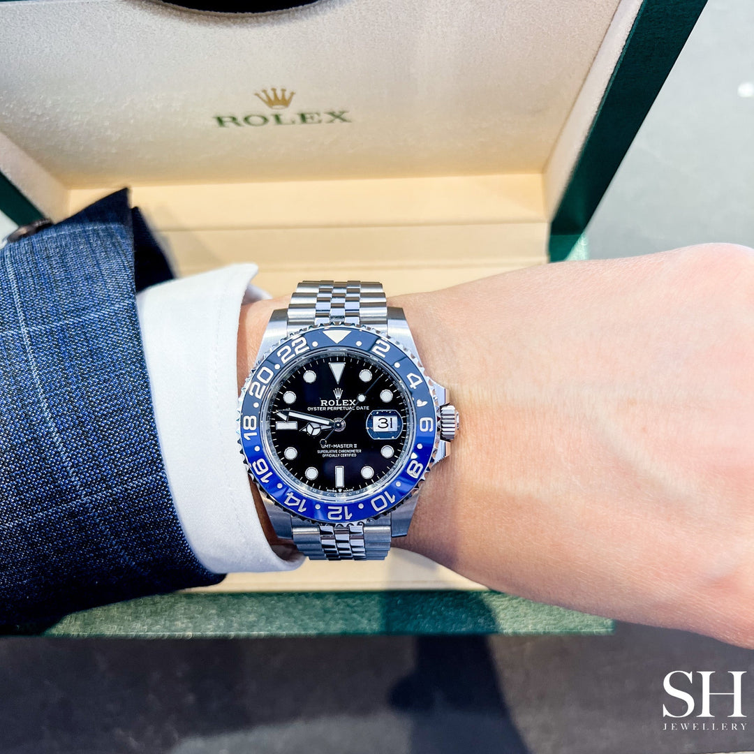 Rolex GMT-Master II 40mm 'Batgirl' Steel Black Dial Button Markers 2023 Ref m126710blnr-0002 (#416)