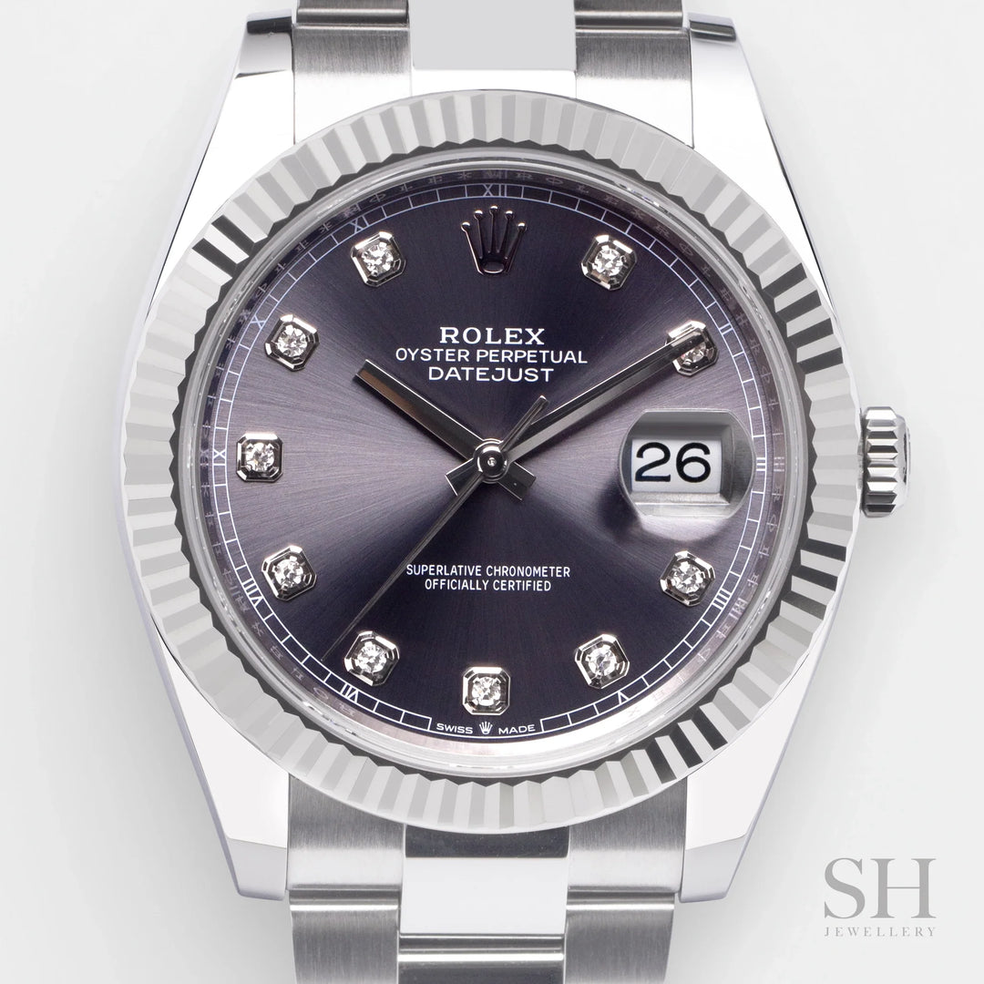 Rolex Datejust41 41mm Steel Slate Dial Diamond Markers 2024 Ref m126334-0005 (#724)