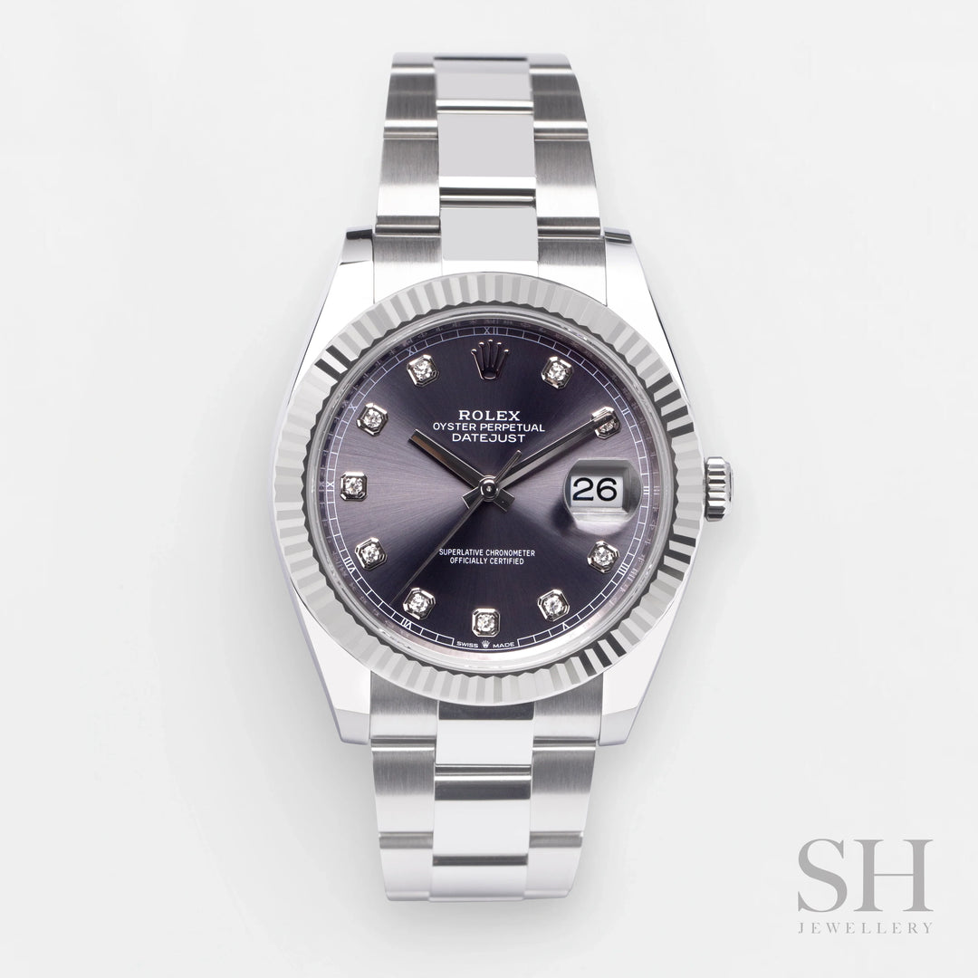 Rolex Datejust41 41mm Steel Slate Dial Diamond Markers 2024 Ref m126334-0005 (#724)