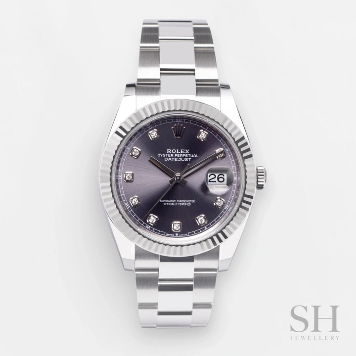Rolex Datejust41 41mm Steel Slate Dial Diamond Markers 2024 Ref m126334-0005 (#724)