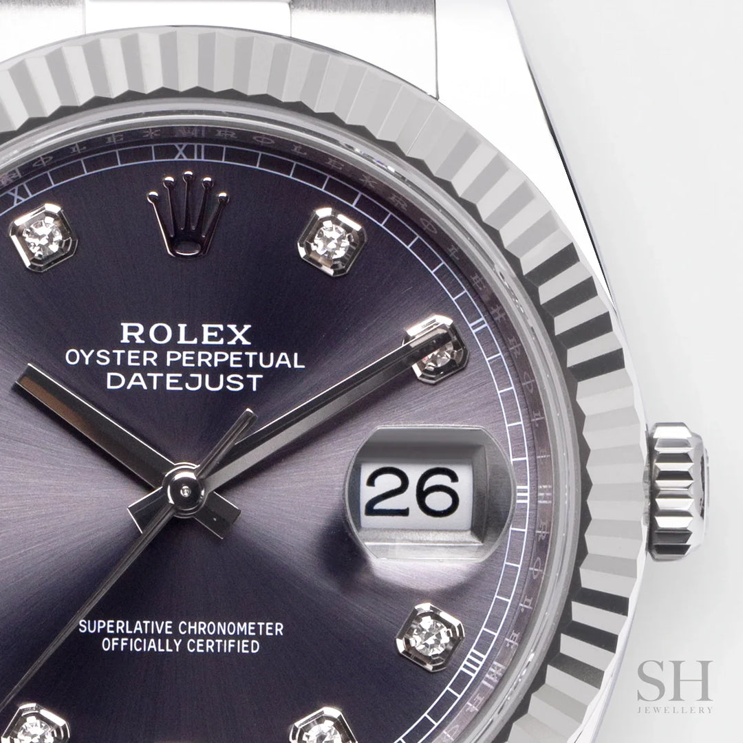 Rolex Datejust41 41mm Steel Slate Dial Diamond Markers 2024 Ref m126334-0005 (#724)