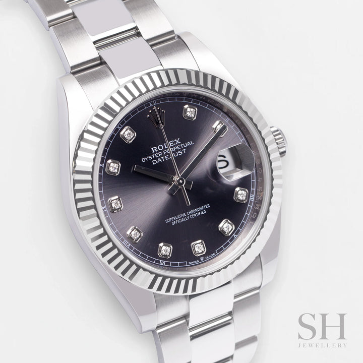 Rolex Datejust41 41mm Steel Slate Dial Diamond Markers 2024 Ref m126334-0005 (#724)