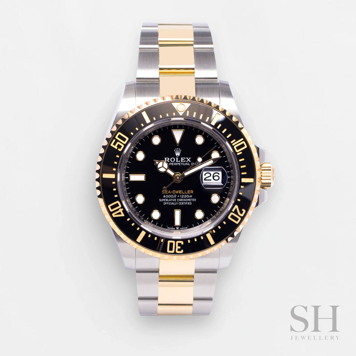 Rolex Sea-Dweller 43mm Steel/YG Black Dial Button Markers 2023 Ref m126603-0001 (#442)