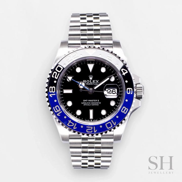 Rolex GMT-Master II 40mm 'Batgirl' Steel Black Dial Button Markers 2024 Ref m126710blnr-0002 (#882)