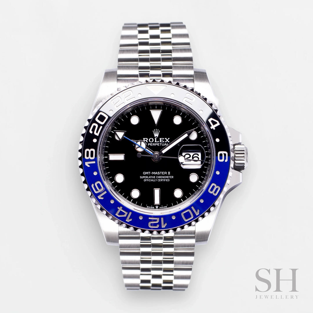 Rolex GMT-Master II 40mm 'Batgirl' Steel Black Dial Button Markers 2023 Ref m126710blnr-0002 (#665)