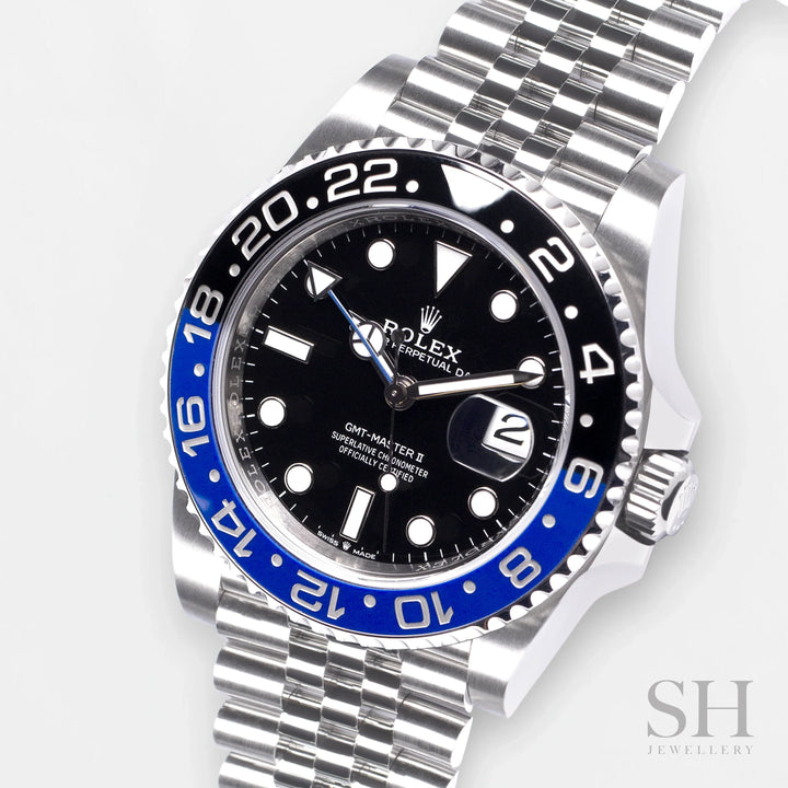Rolex GMT-Master II 40mm 'Batgirl' Steel Black Dial Button Markers 2024 Ref m126710blnr-0002 (#857)