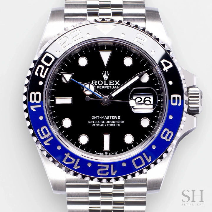 Rolex GMT-Master II 'Batgirl' 40mm Steel Black Dial Button Markers 2022 Ref 126710blnr (#310)
