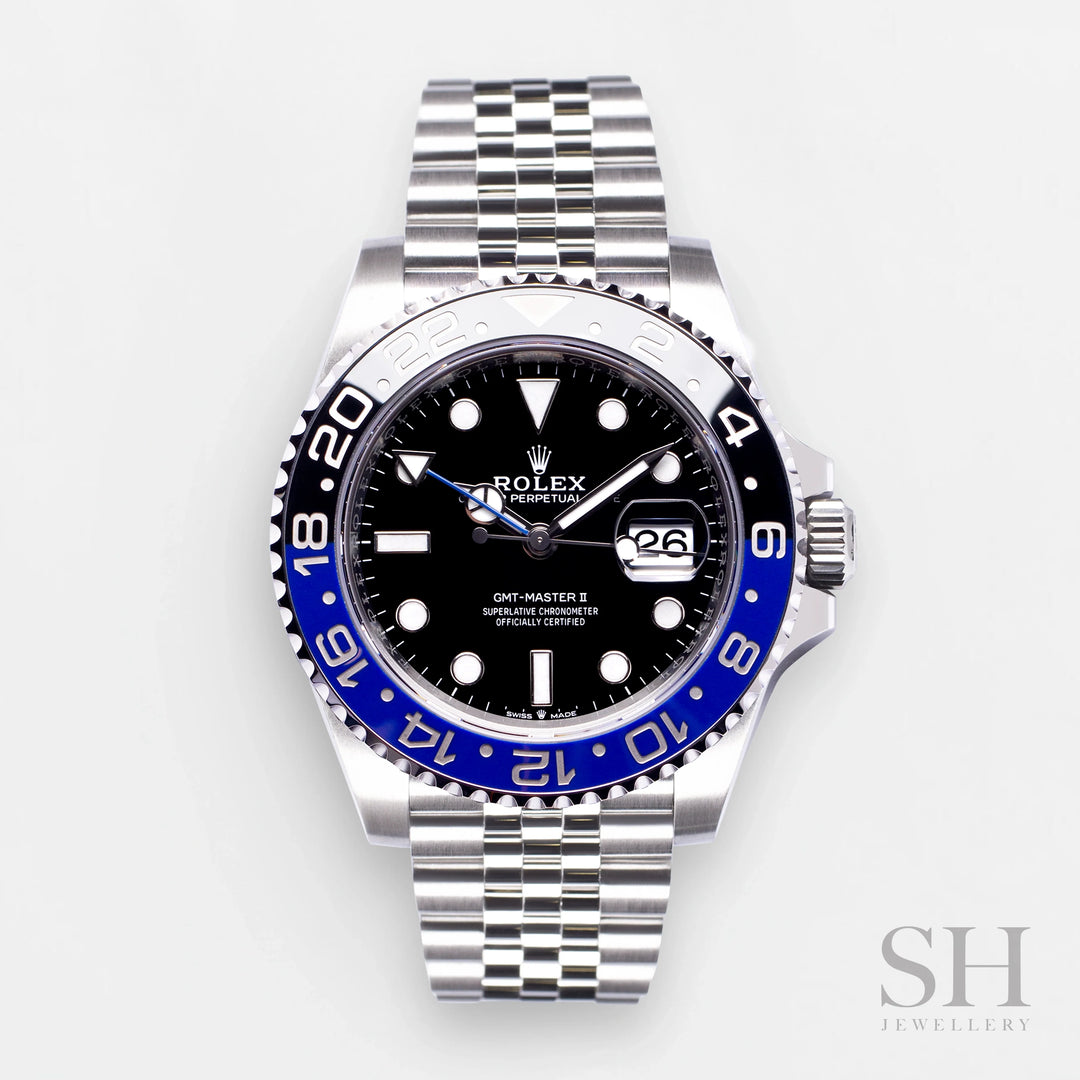 Rolex GMT-Master II 40mm 'Batgirl' Steel Black Dial Button Markers 2023 Ref m126710blnr-0002 (#416)