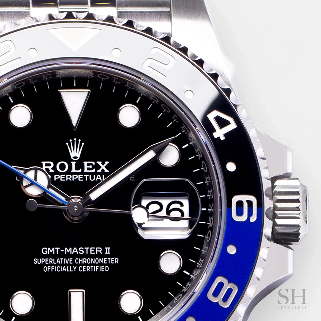 Rolex GMT-Master II 40mm 'Batgirl' Steel Black Dial Button Markers 2022 Ref m126710blnr-0002 (#418)