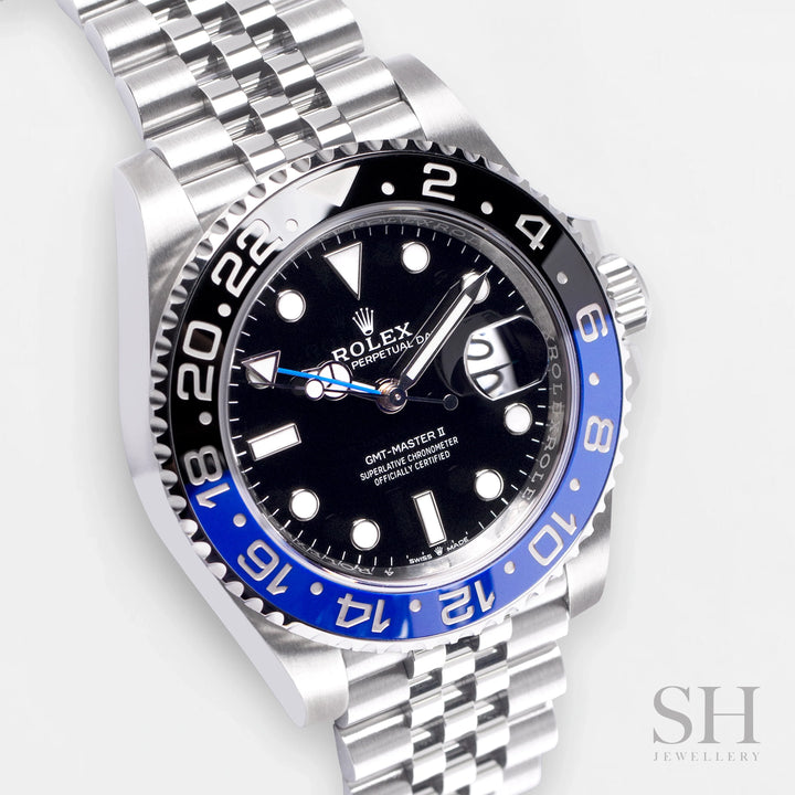 Rolex GMT-Master II 40mm 'Batgirl' Steel Black Dial Button Markers 2023 Ref m126710blnr-0002 (#416)