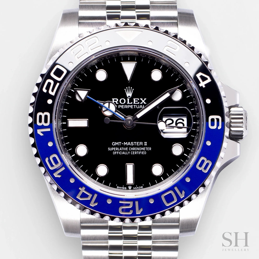 Rolex GMT-Master II 40mm 'Batgirl' Steel Black Dial Button Markers 2023 Ref m126710blnr-0002 (#549)