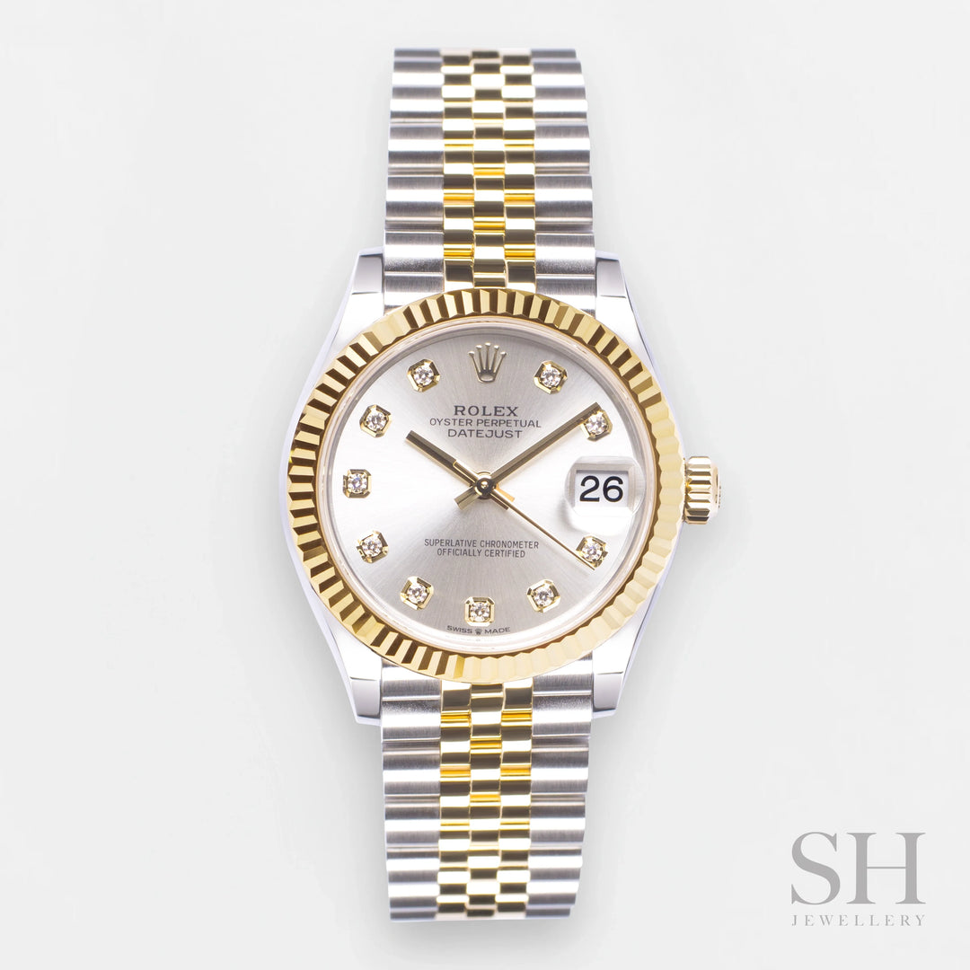 Rolex Datejust31 31mm Steel/YG Silver Dial Diamond Markers 2024 Ref m278273-0020 (#648)