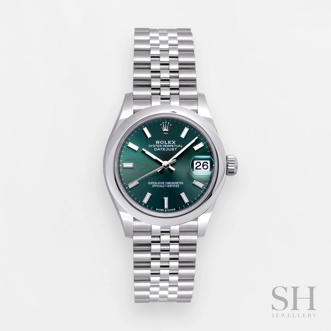 Rolex Datejust31 31mm Steel Mint Green Dial Stick Markers 2024 Ref m278240-0012 (#821)