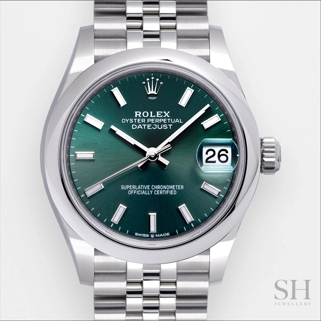 Rolex Datejust31 31mm Steel Mint Green Dial Stick Markers 2024 Ref m278240-0012 (#821)