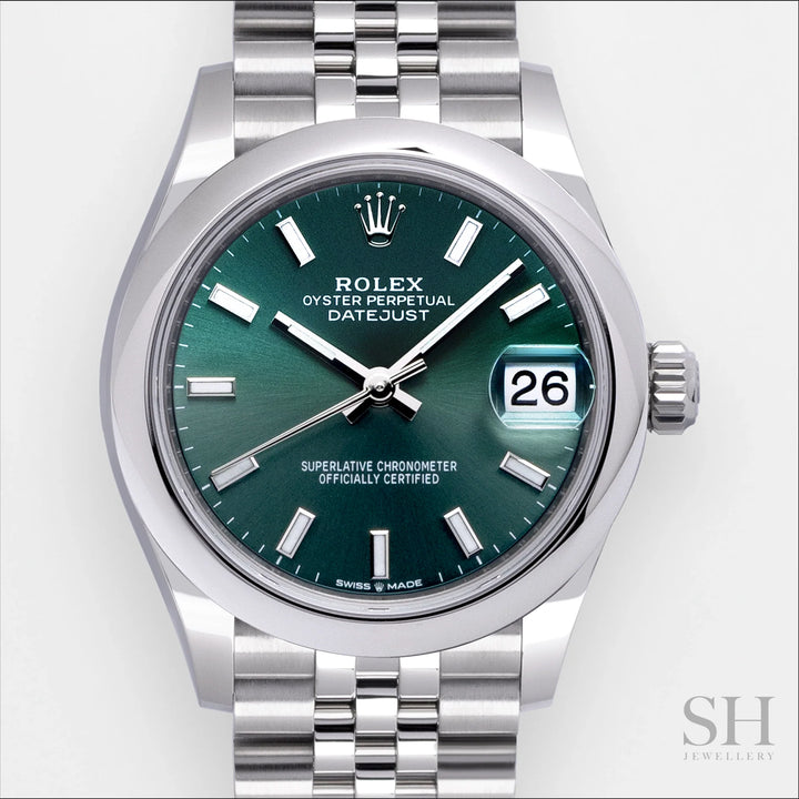Rolex Datejust31 31mm Steel Mint Green Dial Stick Markers 2024 Ref m278240-0012 (#821)