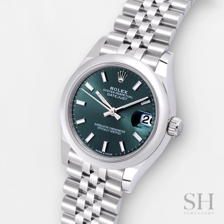 Rolex Datejust31 31mm Steel Mint Green Dial Stick Markers 2024 Ref m278240-0012 (#821)