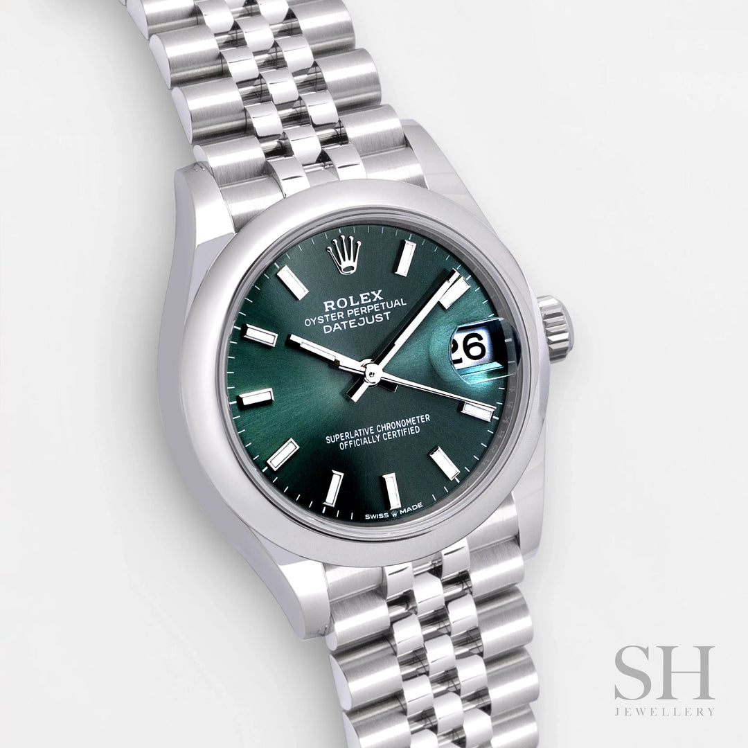 Rolex Datejust31 31mm Steel Mint Green Dial Stick Markers 2024 Ref m278240-0012 (#821)