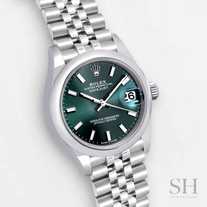 Rolex Datejust31 31mm Steel Mint Green Dial Stick Markers 2024 Ref m278240-0012 (#821)