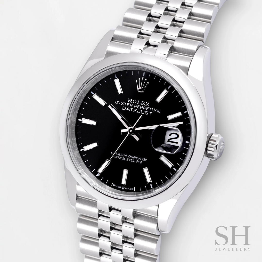 Rolex Datejust36 36mm Steel Black Dial Stick Markers 2023 Ref m126200-0003 (#477)