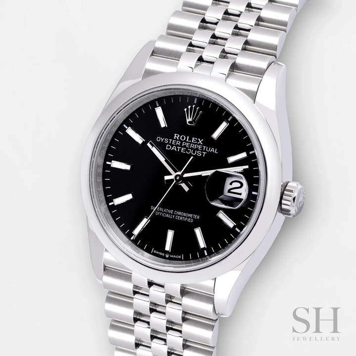 Rolex Datejust36 36mm Steel Black Dial Stick Markers 2023 Ref m126200-0003 (#477)