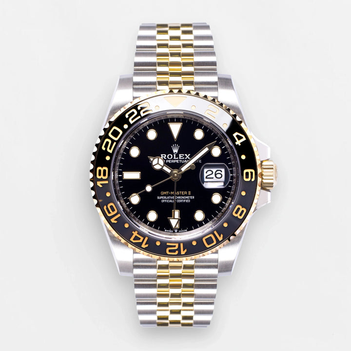 Rolex GMT-Master II 40mm 'Guinness' Steel/YG Black Dial Button Markers 2023 Ref m126713grnr-0001 (#572)