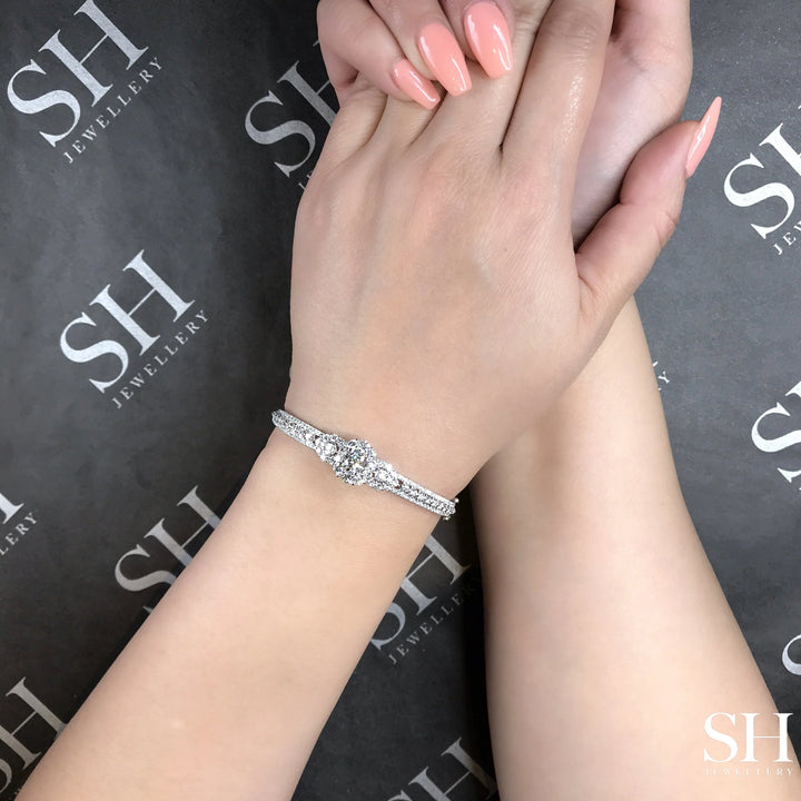 Triple Treat Three Leafy Three Row Bangle 5.0mm - W0913