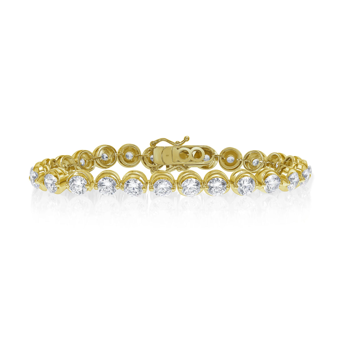 18kt Gold Cirque Diamond Tennis Bracelet 13.00ct - W0963