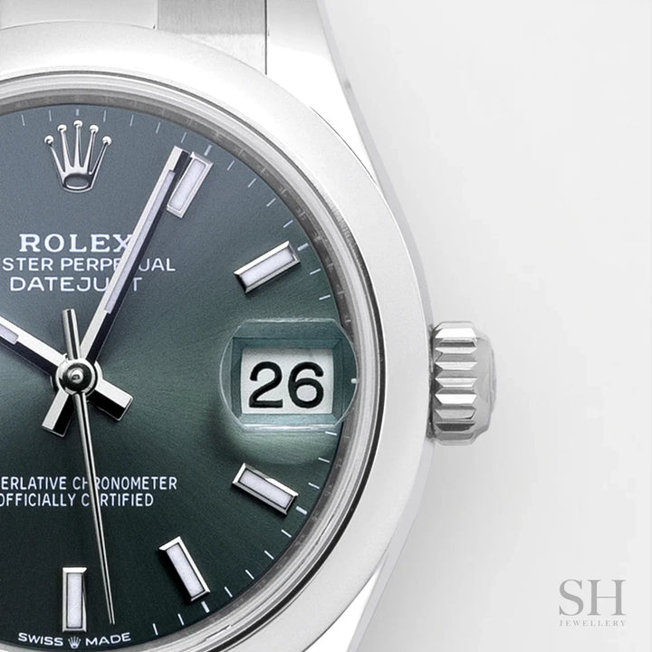 Rolex Datejust31 31mm Steel Mint Green Dial Stick Markers 2023 Ref m278240-0011 (#532)