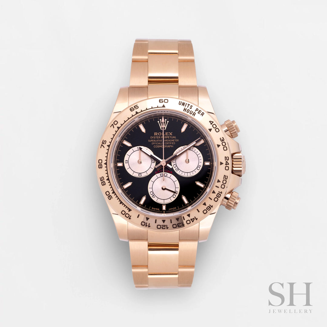 Rolex Cosmograph Daytona 40mm RG Black Dial Stick Markers 2025 Ref m126505-0001 (#895)