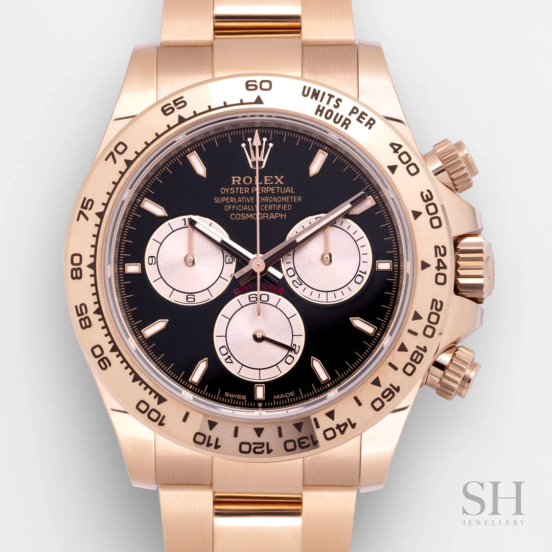Rolex Cosmograph Daytona 40mm RG Black Dial Stick Markers 2025 Ref m126505-0001 (#895)