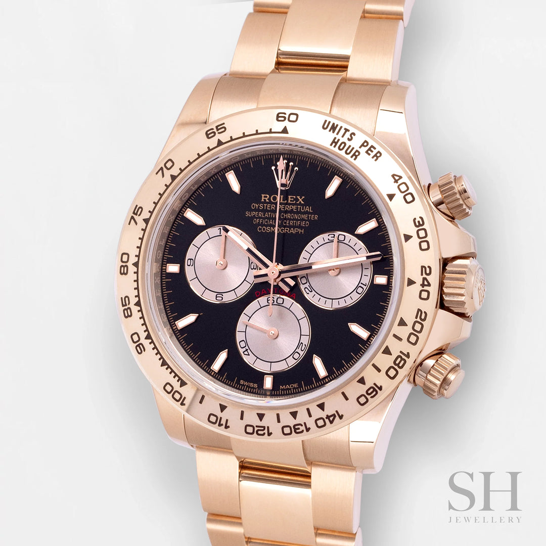 Rolex Cosmograph Daytona 40mm RG Black Dial Stick Markers 2025 Ref m126505-0001 (#895)