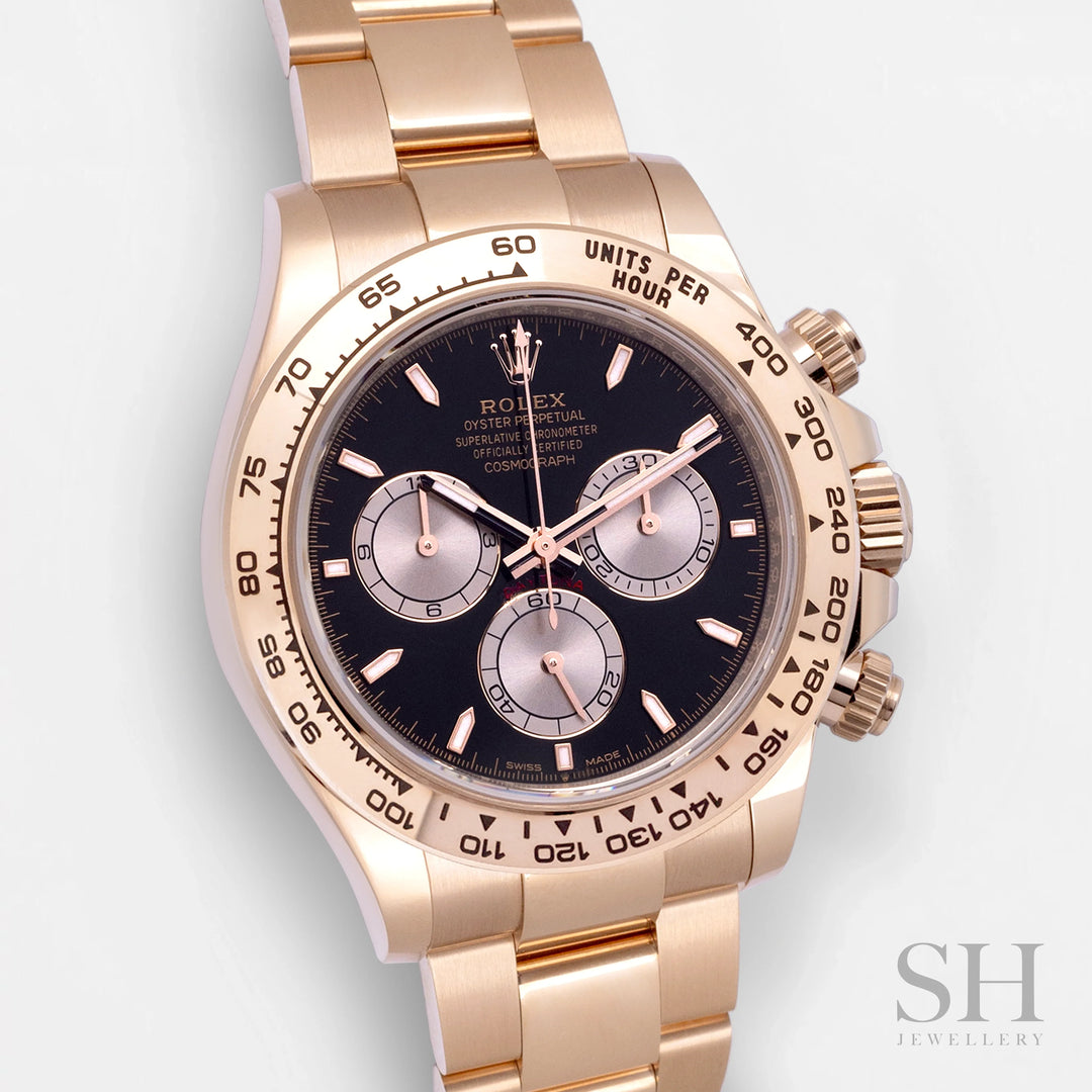 Rolex Cosmograph Daytona 40mm RG Black Dial Stick Markers 2025 Ref m126505-0001 (#895)