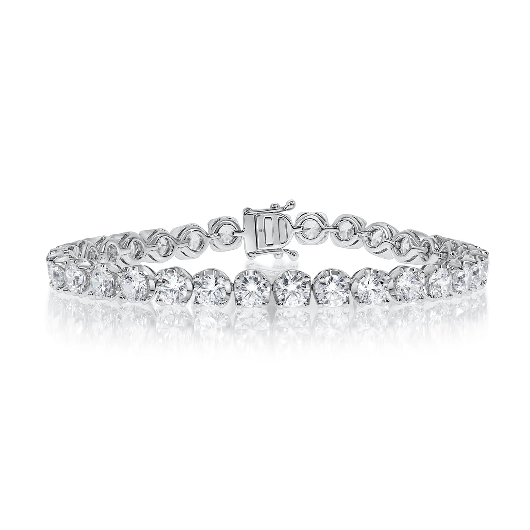 18kt Gold Classic Diamond Tennis Bracelet 10.85ct - W0961