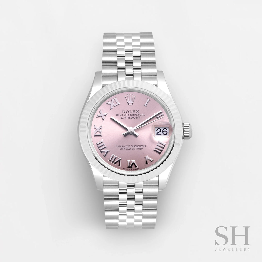 Rolex Datejust31 31mm Steel/WG Pink Dial Numeral Markers 2024 Ref m278274-0020 (#608)