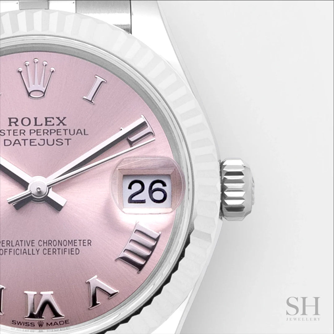 Rolex Datejust31 31mm Steel/WG Pink Dial Numeral Markers 2024 Ref m278274-0020 (#608)