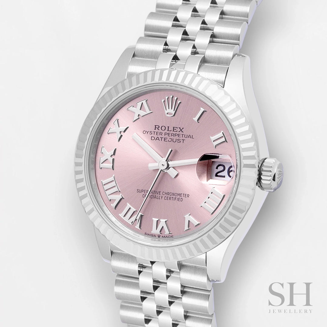 Rolex Datejust31 31mm Steel/WG Pink Dial Numeral Markers 2024 Ref m278274-0020 (#608)
