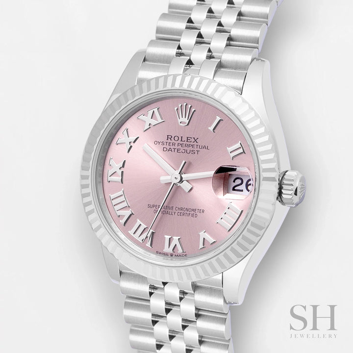 Rolex Datejust31 31mm Steel/WG Pink Dial Numeral Markers 2024 Ref m278274-0020 (#608)