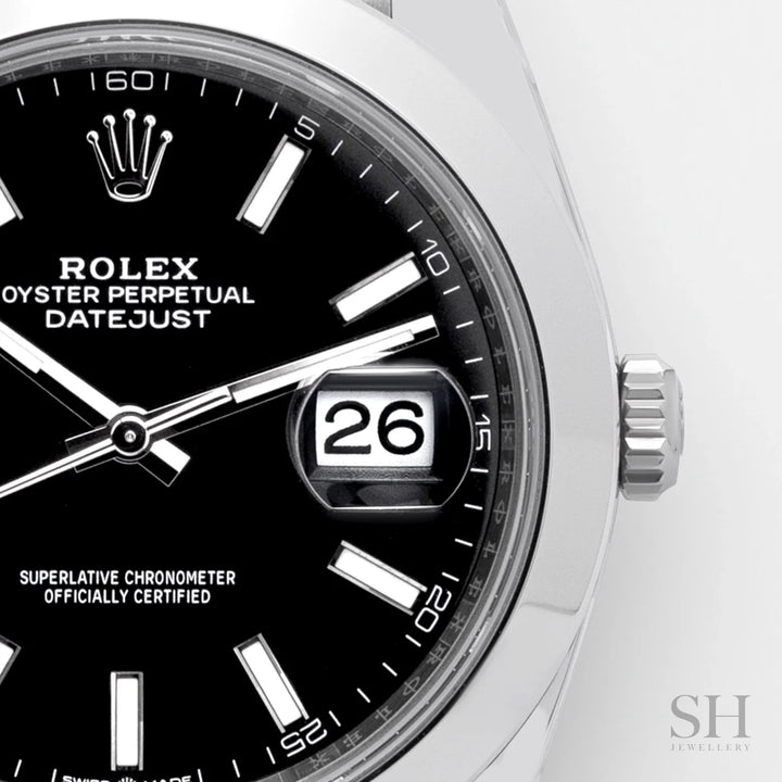 Rolex Datejust41 41mm Steel Black Dial Stick Markers 2024 Ref m126300-0011 (#637)
