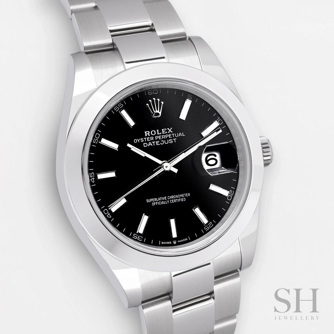 Rolex Datejust41 41mm Steel Black Dial Stick Markers 2024 Ref m126300-0011 (#637)