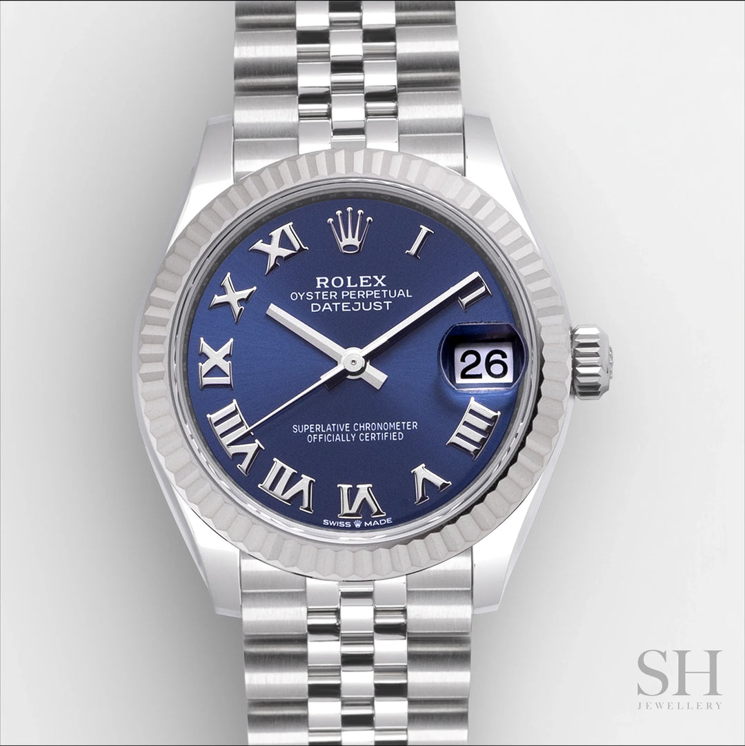 Rolex Datejust31 31mm Steel/WG Blue Dial Numeral Markers 2025 Ref m278274-0034 (#863)