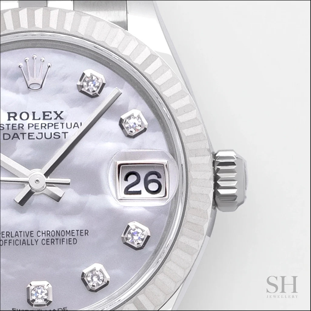 Rolex Datejust31 31mm Steel/WG MOP Dial Diamond Markers 2023 Ref m278274-0006 (#672)