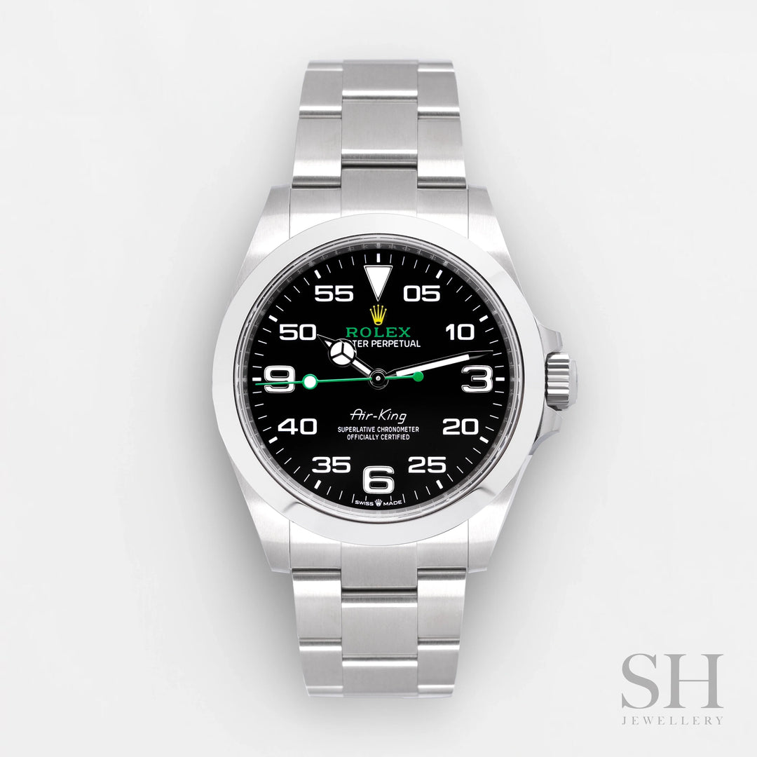 Rolex Air King 40mm Steel Black Dial Numeral Markers 2024 Ref m126900-0001 (#671)