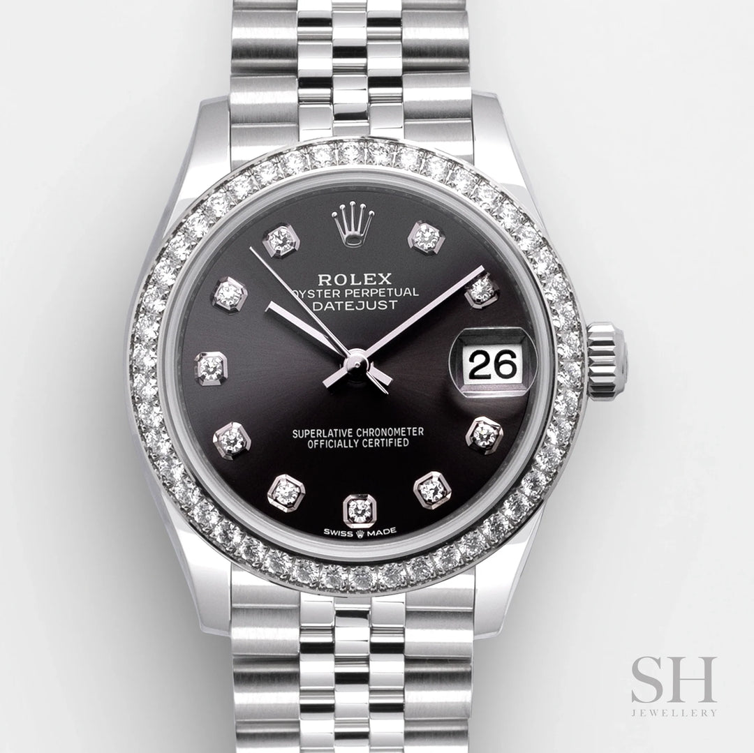 Rolex Datejust31 31mm Steel/WG Dark Grey Dial Diamond Markers 2024 Ref m278384rbr-0010 (#689)