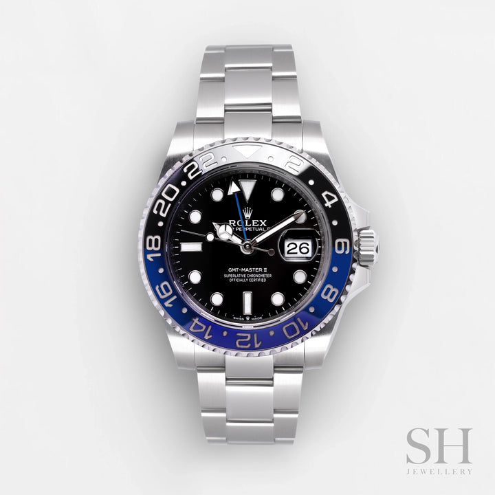 Rolex GMT-Master II 40mm 'Batman' Steel Black Dial Button Markers 2024 Ref m126710blnr-0003 (#806)