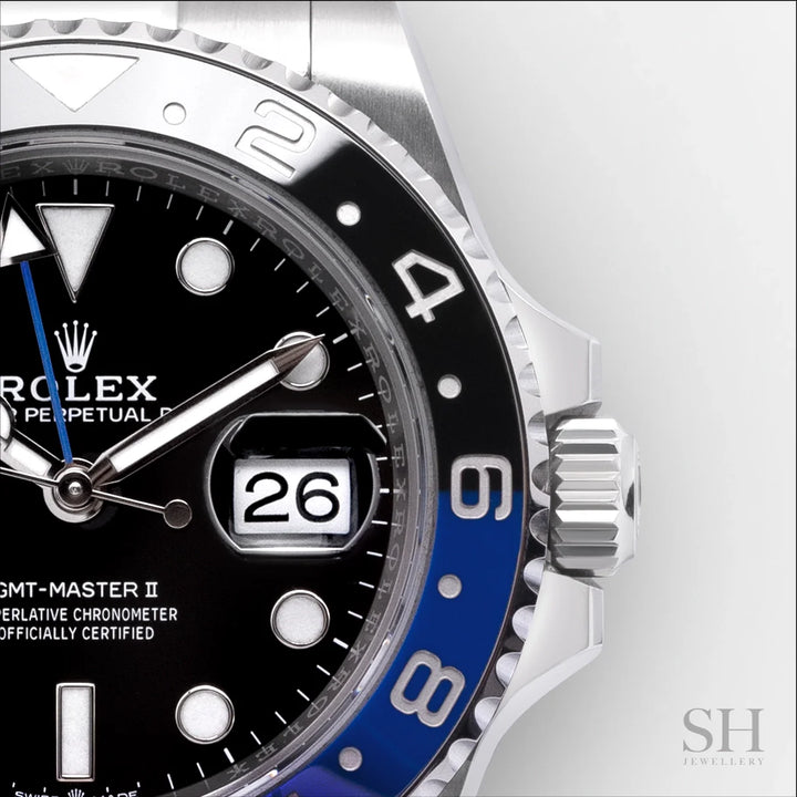 Rolex GMT-Master II 40mm 'Batman' Steel Black Dial Button Markers 2024 Ref m126710blnr-0003 (#838)